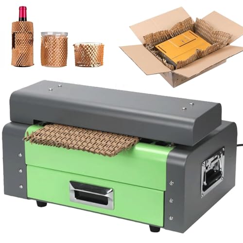 YCNLYSSR Wellpappenschneider, 300 cm Mindestgeschwindigkeit, wandelt Karton in Verpackungsmaterial um, 325 mm, 425 mm, 500 mm Breite, Drehschalter, Vorwärts-/Rückwärtsgang (500 mm) von YCNLYSSR