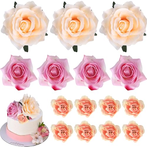 10 Stück Rosen Künstliche Blumen Kuchen Topper DIY Hochzeit Künstliche Rosen Cupcake Dekorationen für Brautdusche Geburtstag Hochzeit Jahrestag Party Dekorationen 10 Stück Rosen Künstliche Blumen Kuchen Topper DIY Hochzeit Künstliche Rosen Cupcake Dekorationen für Brautdusche Geburtstag Hochzeit Jahrestag Party Dekorationen von YCTHUNFISH