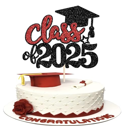 Tortenaufsatz 2025, Glitzer-Abschluss-Kappe, Diplom 2025, Seniorenabschluss, Kuchenpicker für Schule, Themenparty, Cupcake-Dekoration, Zubehör, Grün, Schwarz, 1 Packung Tortenaufsatz 2025, Glitzer-Abschluss-Kappe, Diplom 2025, Seniorenabschluss, Kuchenpicker für Schule, Themenparty, Cupcake-Dekoration, Zubehör, Grün, Schwarz, 1 Packung von YCTHUNFISH