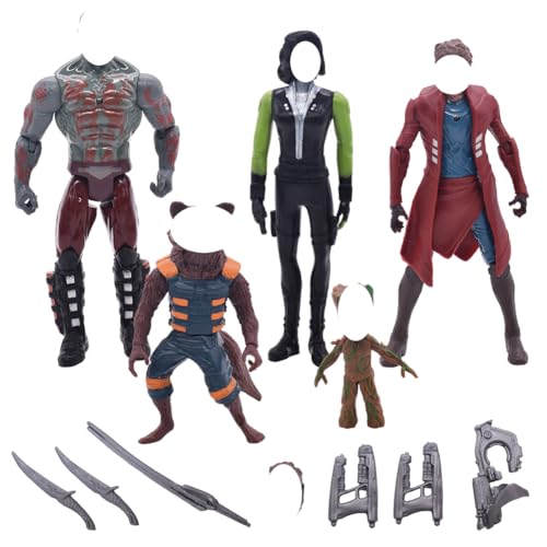 5 Stück Super- helden Figuren Set, Anime Titan Hero Serie Figur, Anime Figuren Tortendeko,Auto Dekoration Figure, Anime Charakter Figure Kuchen Dekoration für Kinder Geburtstag Party Dekoration von YCVBCY