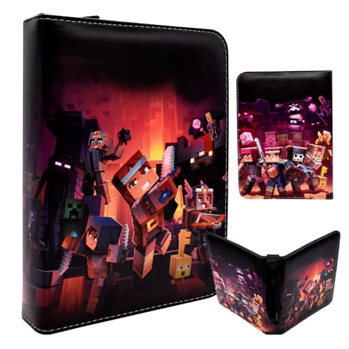 Anime Sammelalbum für Karten 400 Karten Kapazität Sammelkarten Minecra Album Sammelmappe Karten Ordner Heft Tragbarer wasserdichter Kartenhalter Card Collection Sammelheft-C Anime Sammelalbum für Karten 400 Karten Kapazität Sammelkarten Minecra Album Sammelmappe Karten Ordner Heft Tragbarer wasserdichter Kartenhalter Card Collection Sammelheft-C von YCVBCY
