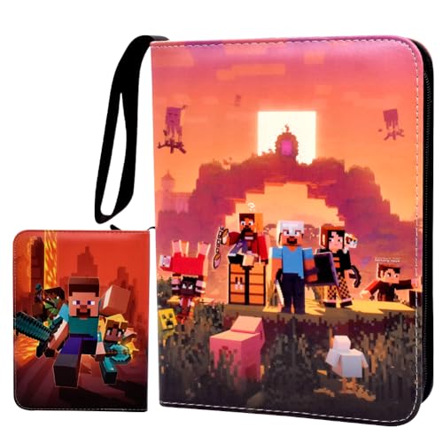 Anime Sammelalbum für Karten 400 Karten Kapazität Sammelkarten Minecra Album Sammelmappe Karten Ordner Heft Tragbarer wasserdichter Kartenhalter Card Collection Sammelheft-D Anime Sammelalbum für Karten 400 Karten Kapazität Sammelkarten Minecra Album Sammelmappe Karten Ordner Heft Tragbarer wasserdichter Kartenhalter Card Collection Sammelheft-D von YCVBCY