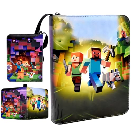 Minecr Sammelkarten Album,50 Seiten 400 Karten Kapazität,Sammelkarten Album für Sammelkarten,Heft für KartenGeschenk für Kinder -A Minecr Sammelkarten Album,50 Seiten 400 Karten Kapazität,Sammelkarten Album für Sammelkarten,Heft für KartenGeschenk für Kinder -A von YCVBCY