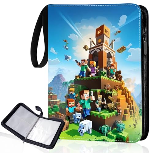 Miner 4 Album Heft Ordner Buch Taschen,Ordner für Cartoons Karten mit 400 Taschen Sammelkartenbinder,Taschen Kartenhalter Album,Kompatibel mit diversen ideal zum Aufbewahren von Heften für Karten-A Miner 4 Album Heft Ordner Buch Taschen,Ordner für Cartoons Karten mit 400 Taschen Sammelkartenbinder,Taschen Kartenhalter Album,Kompatibel mit diversen ideal zum Aufbewahren von Heften für Karten-A von YCVBCY