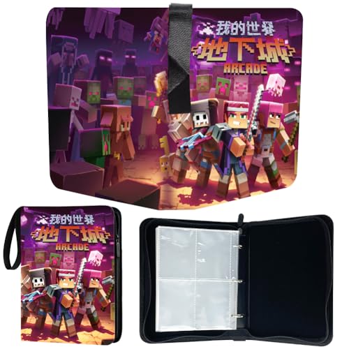 Miner 4 Album Heft Ordner Buch Taschen,Ordner für Cartoons Karten mit 400 Taschen Sammelkartenbinder,Taschen Kartenhalter Album,Kompatibel mit diversen ideal zum Aufbewahren von Heften für Karten-C Miner 4 Album Heft Ordner Buch Taschen,Ordner für Cartoons Karten mit 400 Taschen Sammelkartenbinder,Taschen Kartenhalter Album,Kompatibel mit diversen ideal zum Aufbewahren von Heften für Karten-C von YCVBCY