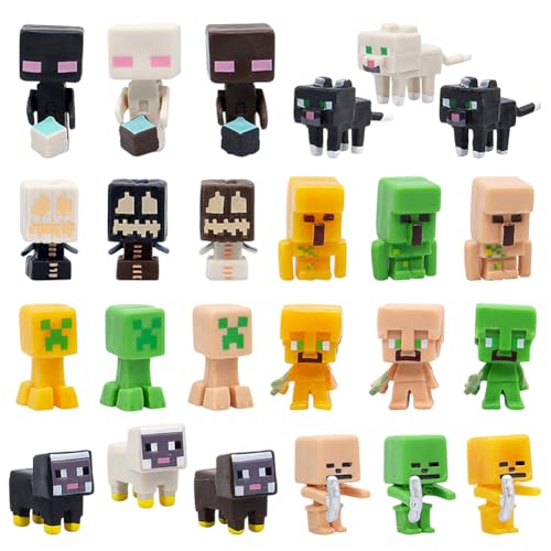 TNT Figuren Tortendeko Set, 10 Stück Mini Spielzeug Figuren, Cupcake Deko Videospiel Figur Geschenk für Jungen Kinder Spielfans, Spielzeugmodell Geburtstags Geschenk Kinder- von YCVBCY