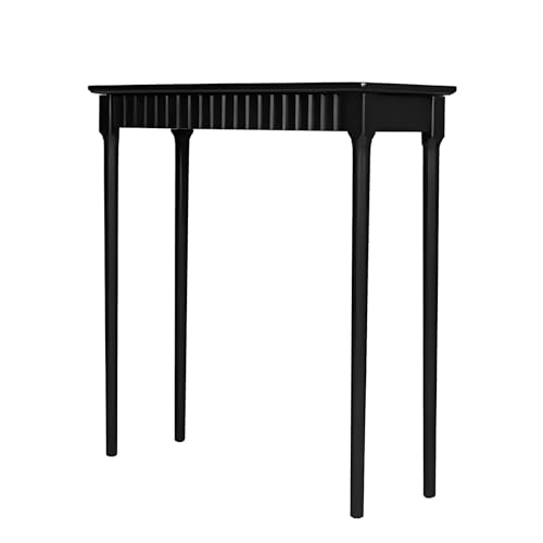 YCYRF Konsolentisch Schmal Holz mit Schublade, Konsolentische fürs Wohnzimmer, Kommode Tief, Aufbewahrungsregal für Flur und Foyer, Home, Office, Eingang(Black,140x35x80cm/55x14x31in) von YCYRF