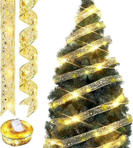 Weihnachtsbaum dekoband 5cm x 10m Goldenes Band Weihnachtsbaum Band Weihnachtsband Spitzenband Dekor Glänzendes Band Für Weihnachten Garten Urlaub Party Weihnachtsbaum Weihnachtsbaum dekoband 5cm x 10m Goldenes Band Weihnachtsbaum Band Weihnachtsband Spitzenband Dekor Glänzendes Band Für Weihnachten Garten Urlaub Party Weihnachtsbaum von YCZCHE14
