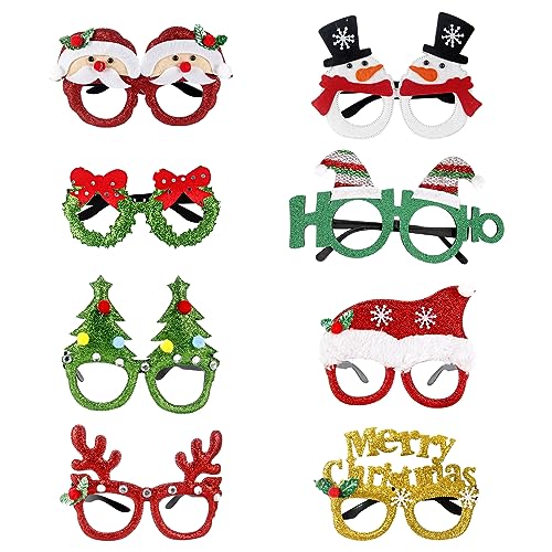 Weihnachtsbrille 8 Stück Weihnachtsbaum Weihnachtsfeier Brille Rahmen Weihnachtsbrille Lustige Weihnachtsbrillen Weihnachtsbaum, Geweihe, Weihnachtskostüm Party Dekoration, Für Kinder Erwachsene Weihnachtsbrille 8 Stück Weihnachtsbaum Weihnachtsfeier Brille Rahmen Weihnachtsbrille Lustige Weihnachtsbrillen Weihnachtsbaum, Geweihe, Weihnachtskostüm Party Dekoration, Für Kinder Erwachsene von YCZCHE14