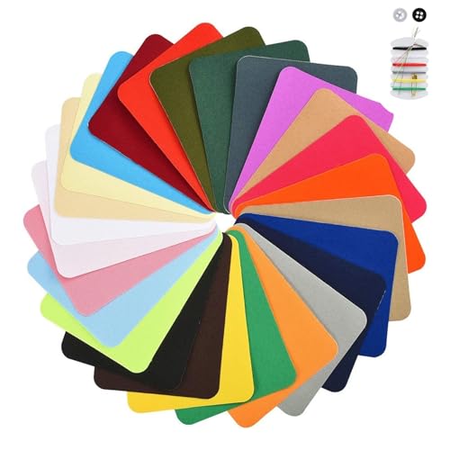 29 Stück Flicken zum Aufbügeln, 12,5x 9,5cm Bunte Bügelflicken Aufbügelflicken, Aufnäher zum Aufbügeln Patches zum Aufbügeln für Kleidung, Hüte, Kleidungsreparatur von YDAKGUEY