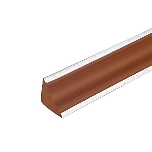 Wandaufkleber-Dekorband, dekorativ, Wandverkleidung, selbstklebend, Kantenleiste, Decken-Fußleiste, selbstklebend, Arbeitsplatte(Brown+silver,5m) von YDEWLY