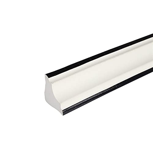 Wandaufkleber-Dekorband, dekorativ, Wandverkleidung, selbstklebend, Kantenleiste, Decken-Fußleiste, selbstklebend, Arbeitsplatte(White+black,10m) von YDEWLY