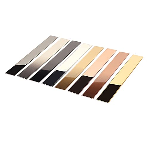 Wandaufkleber-Dekorband, dekorativ, Wandverkleidung, selbstklebend, Kantenleiste, Streifen und Zierleiste, 5–50 m, 201 dekorative Tür, Spiegel, Möbel, Kleiderschrank(Mirrorgold,5mx2.5cm) von YDEWLY