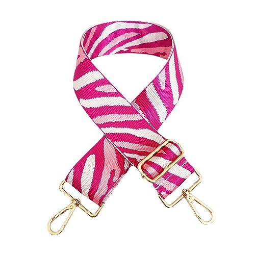 YDEWLY Riemen, Handtaschengurt, Crossbody-Taschengurt, Verstellbarer breiter Schultergurt, One Shoulder Crossbody, Langer Schultergurt, Ersatztaschen-Accessoire-Gurt(Pink) von YDEWLY