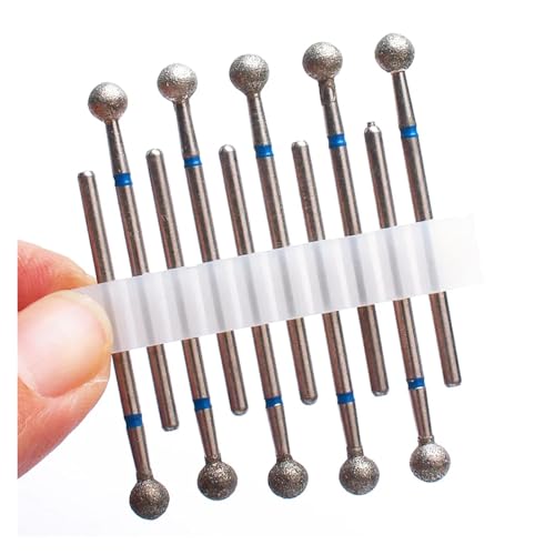 Bohrbutten 10PC Diamant Fräser Nagel Bohrer for Elektrische Maniküre Maschine Multicolor(10pc-no12) von YDHSIKK