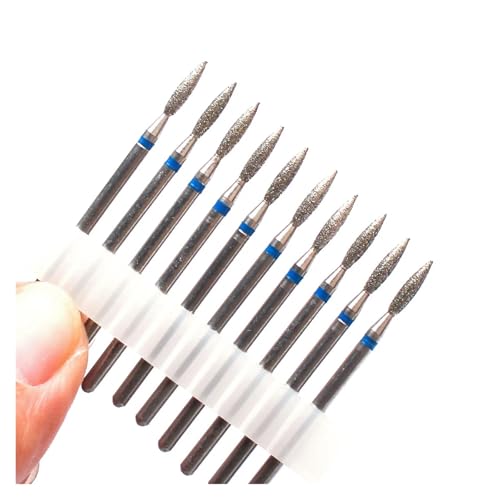 Bohrbutten 10PC Diamant Fräser Nagel Bohrer for Elektrische Maniküre Maschine Multicolor(10pc-no22) von YDHSIKK