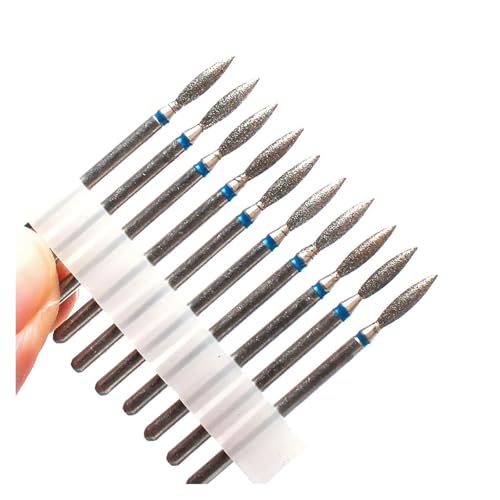 Bohrbutten 10PC Diamant Fräser Nagel Bohrer for Elektrische Maniküre Maschine Multicolor(10pc-no23) von YDHSIKK
