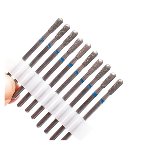Bohrbutten 10PC Diamant Fräser Nagel Bohrer for Elektrische Maniküre Maschine Multicolor(10pc-no4) von YDHSIKK