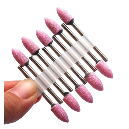 Bohrbutten 10PC Diamant Fräser Nagel Bohrer for Elektrische Maniküre Maschine Multicolor(10pc-no41) von YDHSIKK