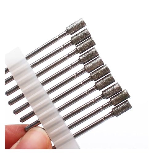 Bohrbutten 10PC Diamant Fräser Nagel Bohrer for Elektrische Maniküre Maschine Multicolor(10pc-no44) von YDHSIKK