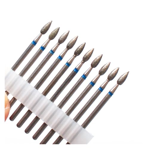 Bohrbutten 10PC Diamant Fräser Nagel Bohrer for Elektrische Maniküre Maschine Multicolor(10pc-no6) von YDHSIKK