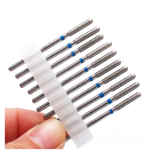 Bohrbutten 10PC Diamant Fräser Nagel Bohrer for Elektrische Maniküre Maschine Multicolor(10pc-no9) von YDHSIKK