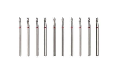 Bohrbutten 10er-Pack Diamant-Nagelbohrer, mehrfarbig(Violet) von YDHSIKK