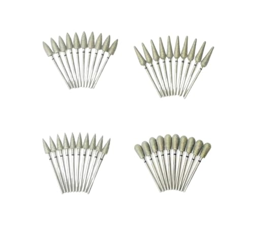 Bohrbutten 10er-Pack Diamant-Nagelbohrer und Fräser-Set for Nagelkunst und elektrische Bohrmaschinen(C-243-023) von YDHSIKK