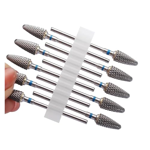 Bohrbutten 10er-Pack Hartmetall-Nagelbohrer-Set, mehrfarbig(No10 10pc(a11c)) von YDHSIKK