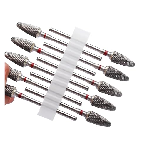 Bohrbutten 10er-Pack Hartmetall-Nagelbohrer-Set, mehrfarbig(No11 10pc(a11d)) von YDHSIKK