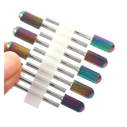 Bohrbutten 10er-Pack Hartmetall-Nagelbohrer-Set, mehrfarbig(No18 10pc(r5)) von YDHSIKK