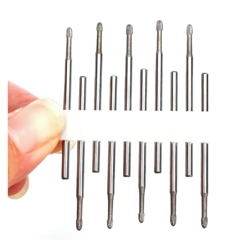 Bohrbutten 10er-Pack Hartmetall-Nagelbohrer-Set, mehrfarbig(No24) von YDHSIKK