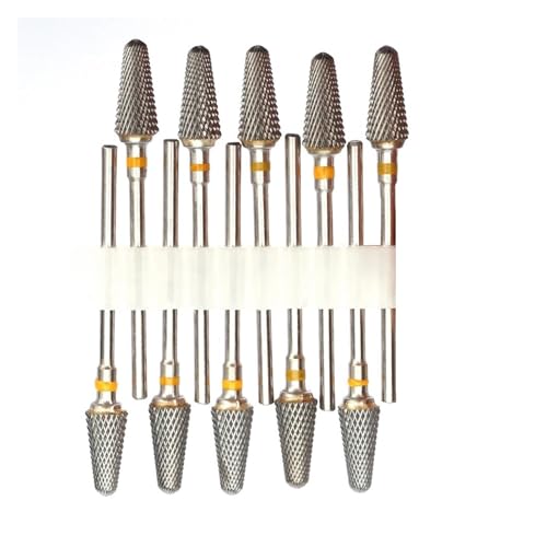 Bohrbutten 10er-Pack Hartmetall-Nagelbohrer-Set, mehrfarbig(No31) von YDHSIKK