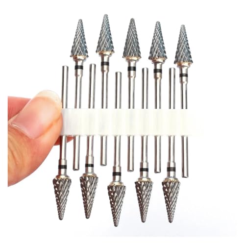 Bohrbutten 10er-Pack Hartmetall-Nagelbohrer-Set, mehrfarbig(No32) von YDHSIKK