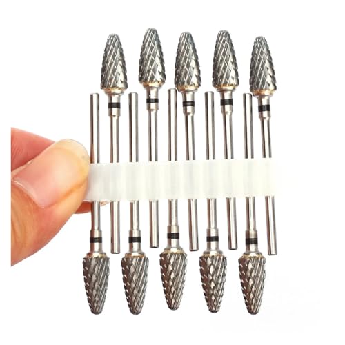Bohrbutten 10er-Pack Hartmetall-Nagelbohrer-Set, mehrfarbig(No34) von YDHSIKK