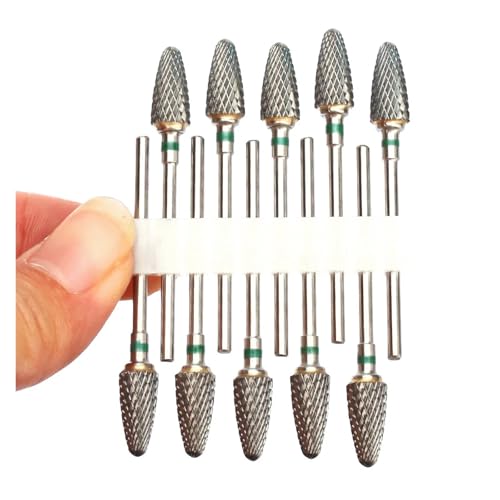 Bohrbutten 10er-Pack Hartmetall-Nagelbohrer-Set, mehrfarbig(No35) von YDHSIKK