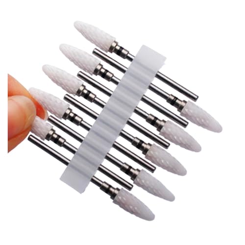 Bohrbutten 10er-Pack Hartmetall-Nagelbohrer-Set, mehrfarbig(No44) von YDHSIKK