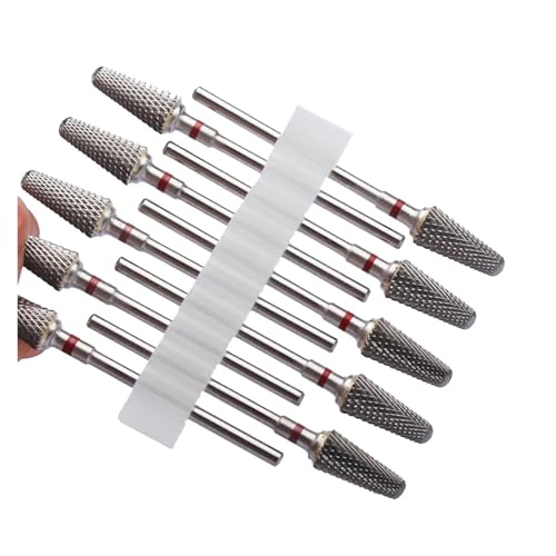 Bohrbutten 10er-Pack Hartmetall-Nagelbohrer-Set, mehrfarbig(No7 10pc(a3d)) von YDHSIKK