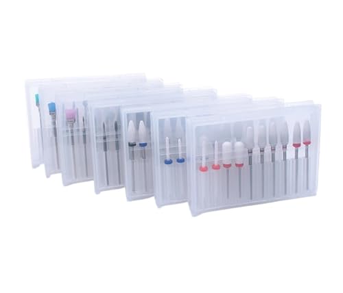 Bohrbutten 10pc Keramik Nagel Bohrer Set Elektrische Maschine Maniküre Bits Rotary Burr Häutchen Werkzeuge(Set9h1-30pc) von YDHSIKK