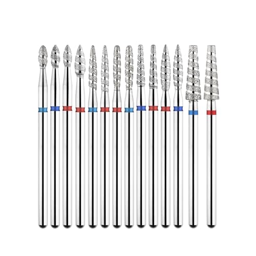 Bohrbutten 2 Stück Diamantbohrer for Maniküre-Nägel, 3/32 Zoll, mehrfarbig(Tp-h0210sd-f) von YDHSIKK