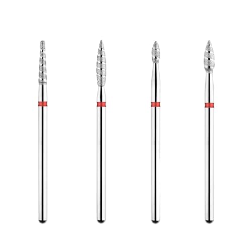 Bohrbutten 2 stücke 3/32 Zoll Diamant Nagel Bohrer Bits for Maniküre Häutchen Fräser Rotary Burr(Tp-c0412d-m) von YDHSIKK