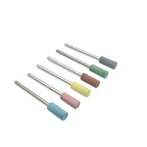 Bohrbutten 6 Stück Diamant-Nagelbohrer aus Keramik, 2,35 mm Schaft, for Maniküre(Cs6-15) von YDHSIKK