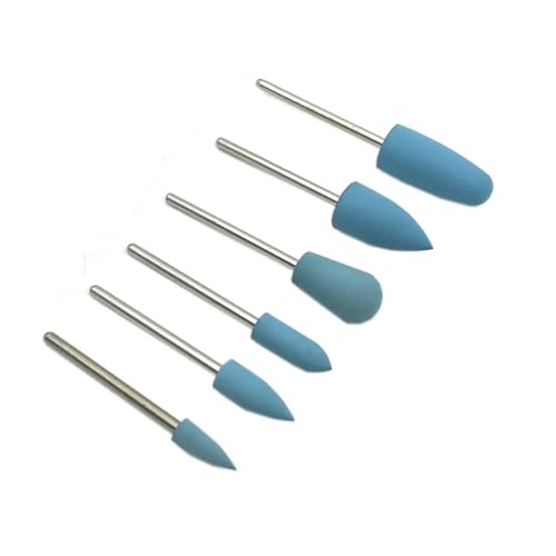 Bohrbutten 6 Stück Diamant-Nagelbohrer aus Keramik, 2,35 mm Schaft, for Maniküre(Cs6-7) von YDHSIKK
