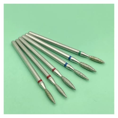 Bohrbutten 6 Stück Diamant-Nagelbohrer aus Keramik, 2,35 mm Schaft, for Maniküre(S6-28) von YDHSIKK