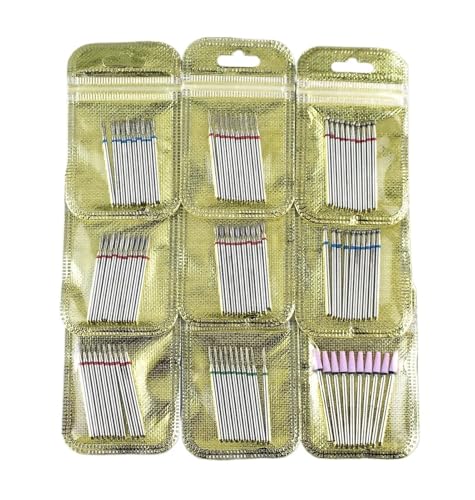 Bohrbutten Diamant-Keramik-Nagelbohrer, mehrfarbig, 10er-Pack(Set26-no18) von YDHSIKK