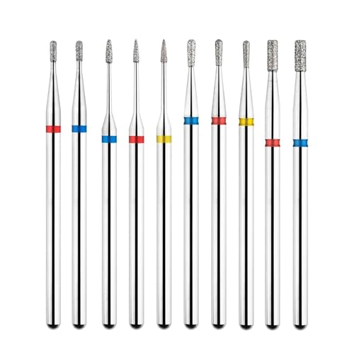 Bohrbutten Nagel- und Nagelhautbohrer 3/32 Zoll for elektrische Nagelfeile, mehrfarbig, 5er-Pack(Tp-g008045d-xf) von YDHSIKK