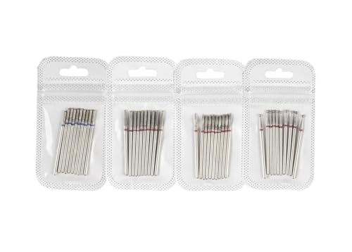 Bohrbutten Packung mit 10 Diamant-Nagelbohrer-Bits Gel-Entferner for Maniküre und Pediküre, mehrfarbig(Gold) von YDHSIKK