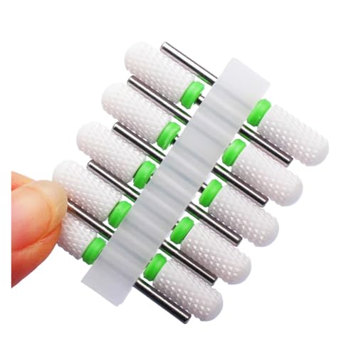 Bohrbutten Packung mit 10 Hartmetall-Erdbeer-Nagelbohrern for Entfernen von Maniküre-Gelpolituren, mehrfarbig(No62) von YDHSIKK