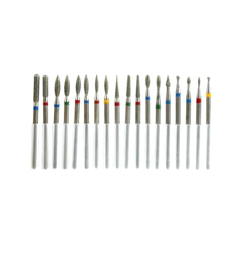 Bohrbutten Packung mit 7 Diamant-Nagelbohrern aus Edelstahl, mehrere Größen for Maniküre und Pediküre(Th37-9) von YDHSIKK