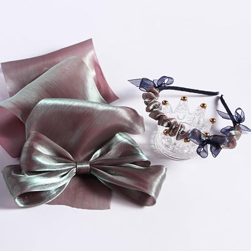 Chiffon Band, Hochzeit für Band, Organzaband aus Polycotton, 22 Yards x 8 cm, B10, for Blumen, Blumensträuße, Girlanden, Hochzeitsgeschenkverpackungen von YDHSIKK